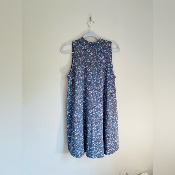 Earthbound Trading Co. Sleeveless Mock Neck Floral Dress Size L - Picture 6 of 8